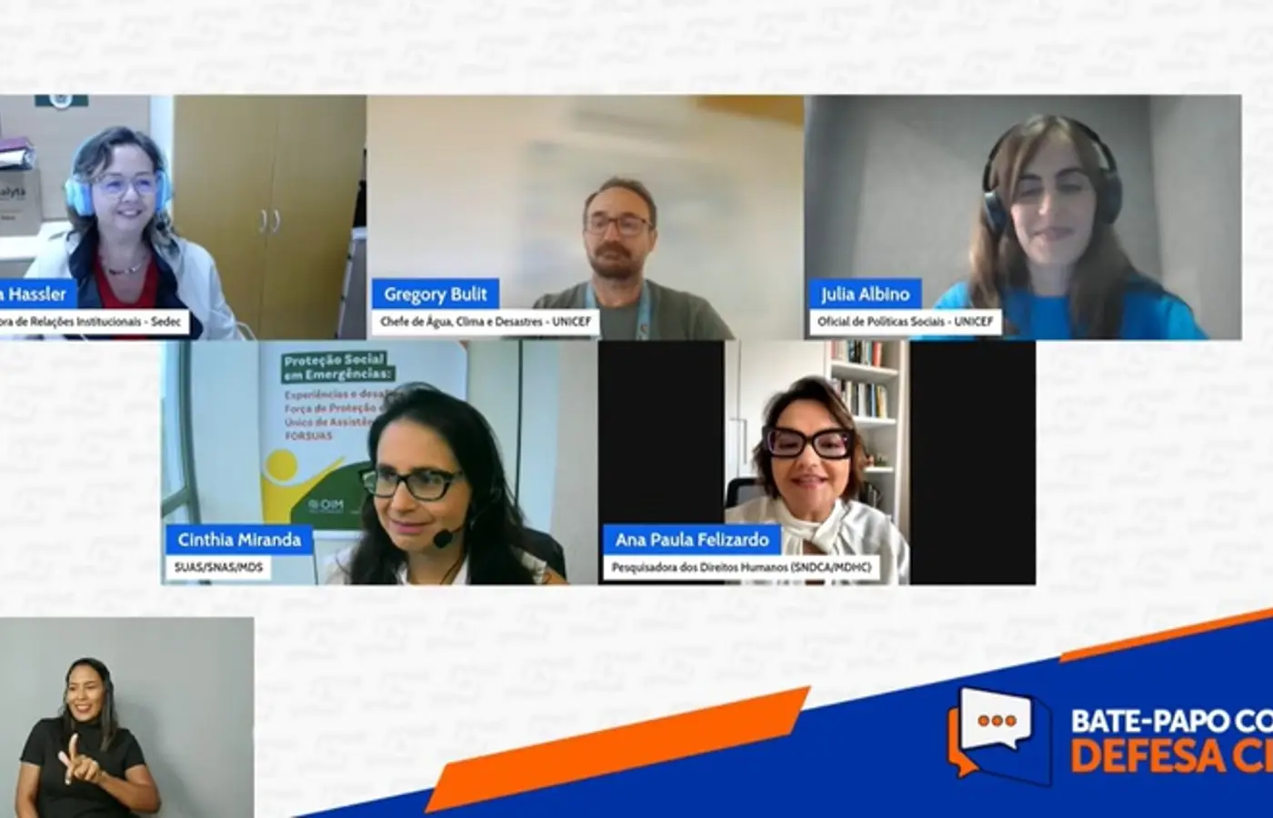 Proteção de crianças e adolescentes em situação de risco e desastre é reforçada em debate