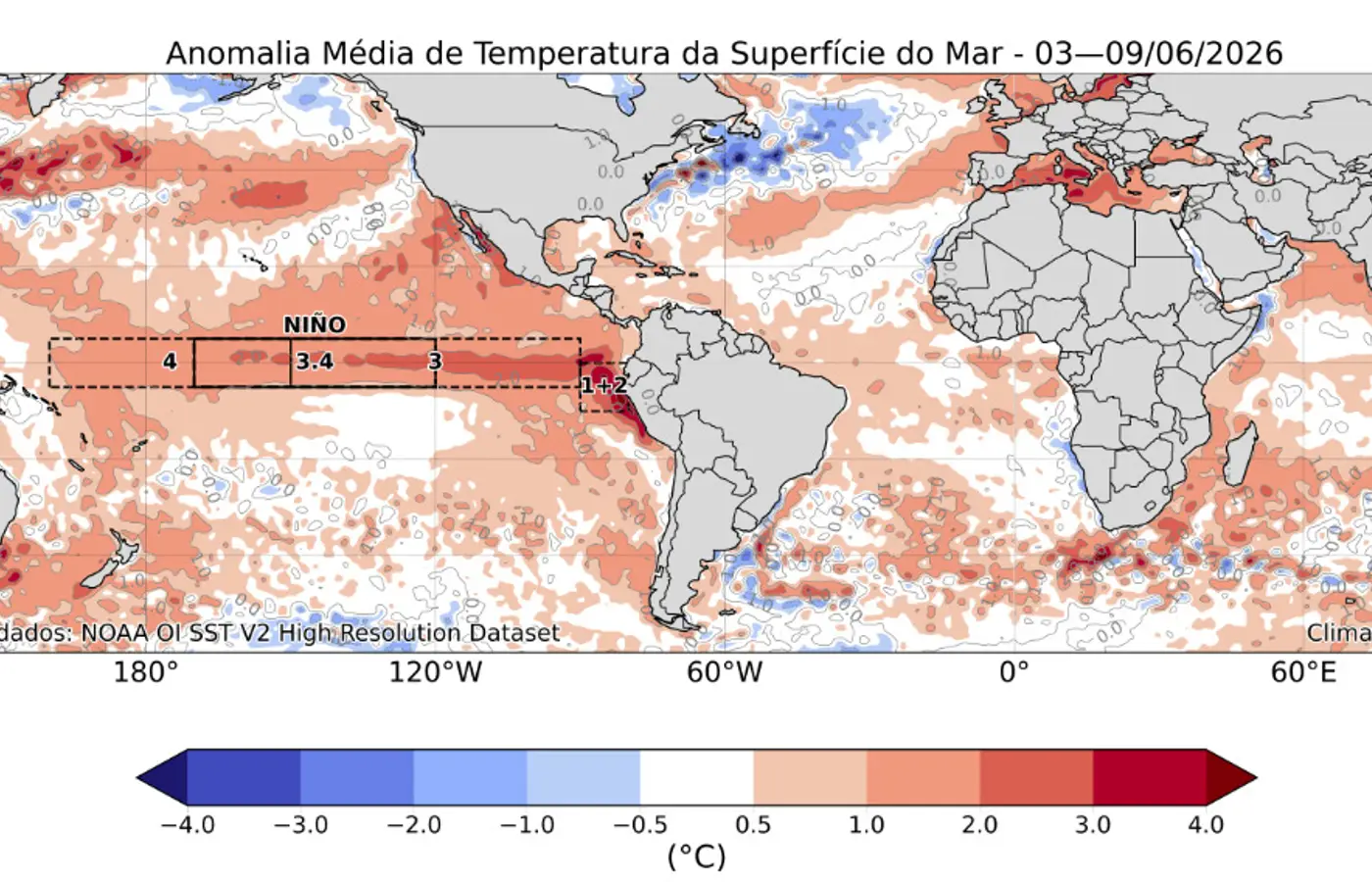 El Niño 2026: fenômeno deve persistir no segundo semestre e pode alterar o regime de chuvas em diferentes regiões do Brasil