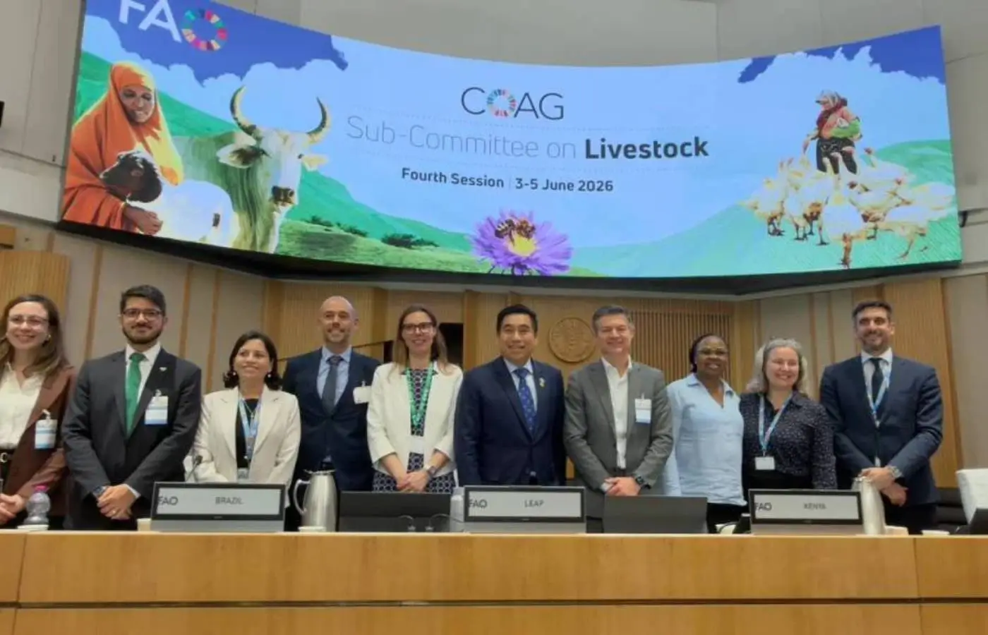 Estudo apresentado pela ApexBrasil na FAO projeta corte de até 92,6% nas emissões da pecuária