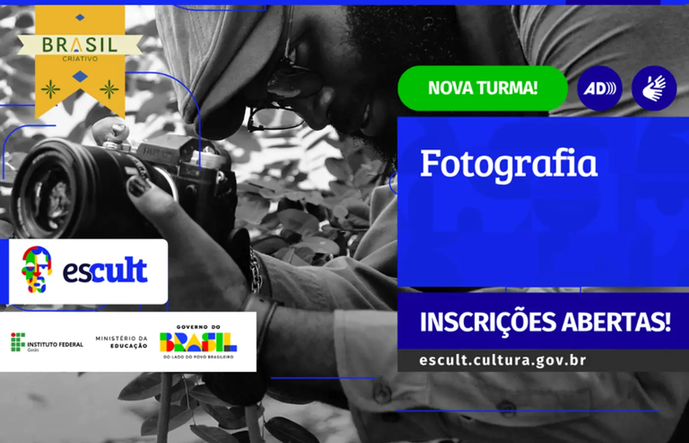 Escult lança segunda turma do Curso Livre de Fotografia com inscrições abertas até novembro