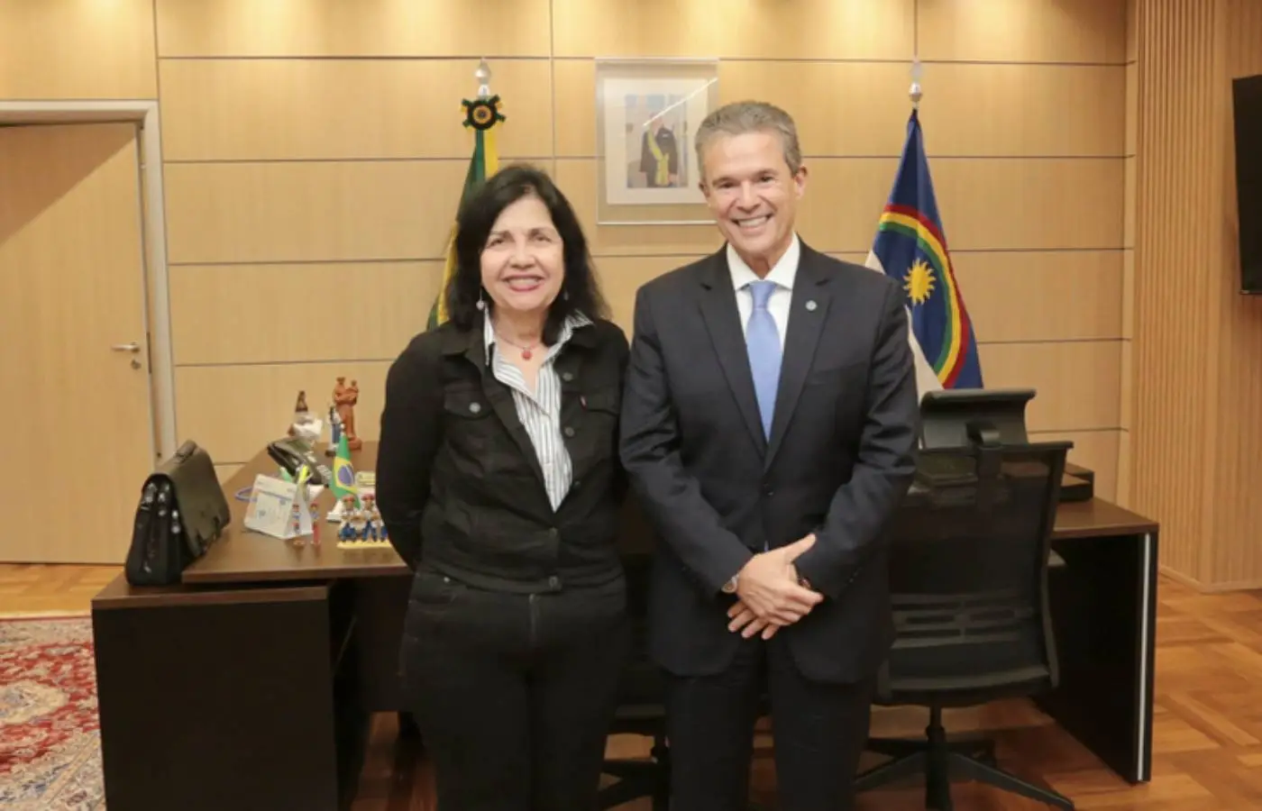 Ministro André de Paula se reúne com Mariangela Hungria e destaca projeção internacional da ciência brasileira
