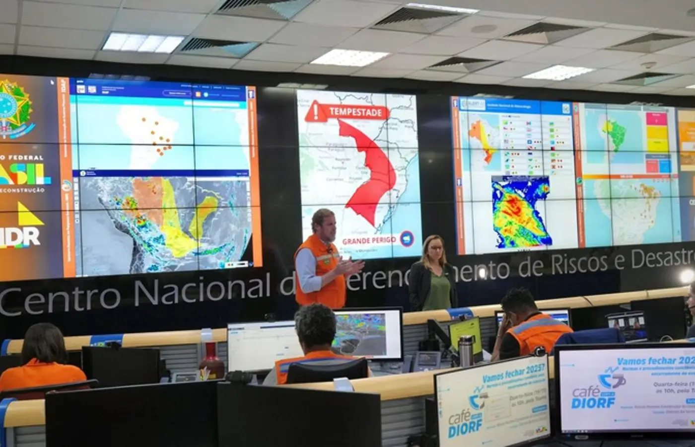 MIDR alerta população para forte tempestade no Sul e Centro-Oeste