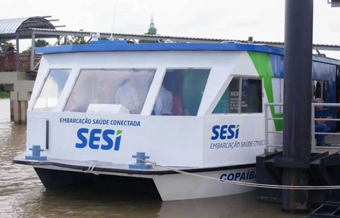 Embarcação do SESI leva atendimentos da atenção primária em saúde a trabalhadores do Pará