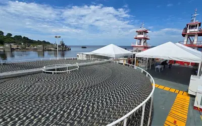 Cabos de fibra ótica que serão lançados pelos rios amazônicos. Foto: Layo Stambassi/MCom