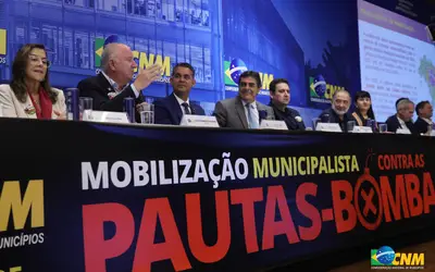 Mobilização municipalista contra as pautas-bomba - Foto: Eduardo F S Lima/Agência CNM