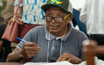 Severino Ferreira dos Santos, 60: “Vou ampliar o projeto no local que temos um açaizal, plantar mais, pagar funcionário para me ajudar e comprar equipamentos, como motosserra”, comemorou o produtor de açaí (Foto: Valcir Rosa/MIDR)