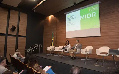 Novas diretrizes da PNDR e os obstáculos para promover o crescimento regional de maneira sustentável foram detalhados no evento. (Foto: Hélio Montferre/Ipea)