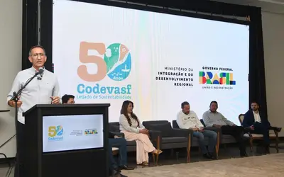 O ministro Waldez Góes afirmou que a obra é um dos maiores sonhos do povo mineiro, (Fotos: Carlos Moura/MIDR)