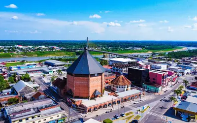 Vista aérea de Cruzeiro do Sul (AC). Foto: Diego Silva/Secom Governo do Estado do Acre