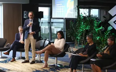 Durante o evento, o ministro Waldez Góes destacou a importância da agenda ambiental para as ações de desenvolvimento regional (Foto: Dênio Simões/MIDR) Durante o evento, o ministro Waldez Góes destacou a importância da agenda ambiental para as ações de desenvolvimento regional (Foto: Dênio Simões/MIDR)