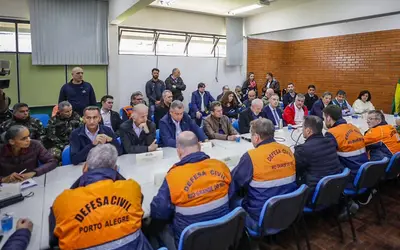 Presidente Lula reafirmou: “Não vão faltar esforços do Governo Federal para o Rio Grande do Sul ou qualquer outro estado brasileiro que precise da nossa dedicação”. Força-tarefa sem cessar do Governo Federal (Foto: Lucas Seffa/Secom/PR)