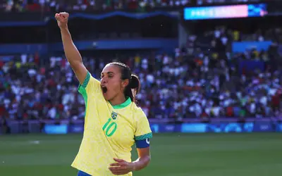 Capitã Marta nos Jogos Olímpicos de Paris 2024. Foto: Comitê Olímpico Brasileiro (COB) Capitã Marta nos Jogos Olímpicos de Paris 2024. Foto: Comitê Olímpico Brasileiro (COB)