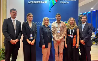 Brasil trocou experiência com outros países e abre espaço para discussões futuros sobre Segurança Hídrica. Representantes do MIDR voltam com projetos e novas discussões na bagagem: resultado positivo (Foto: Beatriz Reis) Brasil trocou experiência com outros países e abre espaço para discussões futuros sobre Segurança Hídrica. Representantes do MIDR voltam com projetos e novas discussões na bagagem: resultado positivo (Foto: Beatriz Reis)