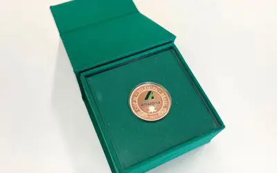 Medalha do Banco da Amazônia. Foto: Banco da Amazônia/ Divulgação