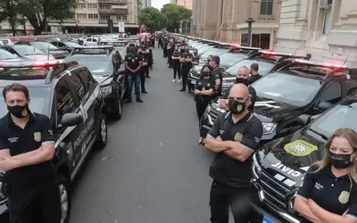 Forças policiais do RS apreenderam 9 mil armas em 2023. Foto: Itamar Aguiar/Palácio Piratini