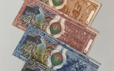 Ubérrima, moeda municipal lançada em Resplendor (MG)  Foto: Divulgação/Prefeitura de Resplendor