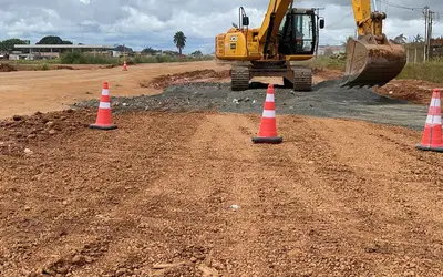 Realização de terraplenagem na BR-364/RO. Foto: Divulgação/DNIT